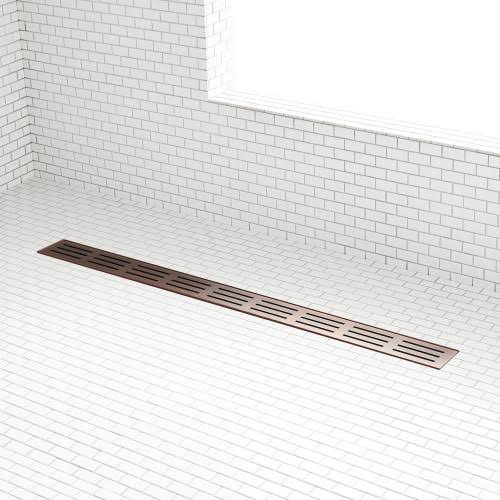 Oil Rubbed Bronze Stainless Steel Linear Shower Drain O62487