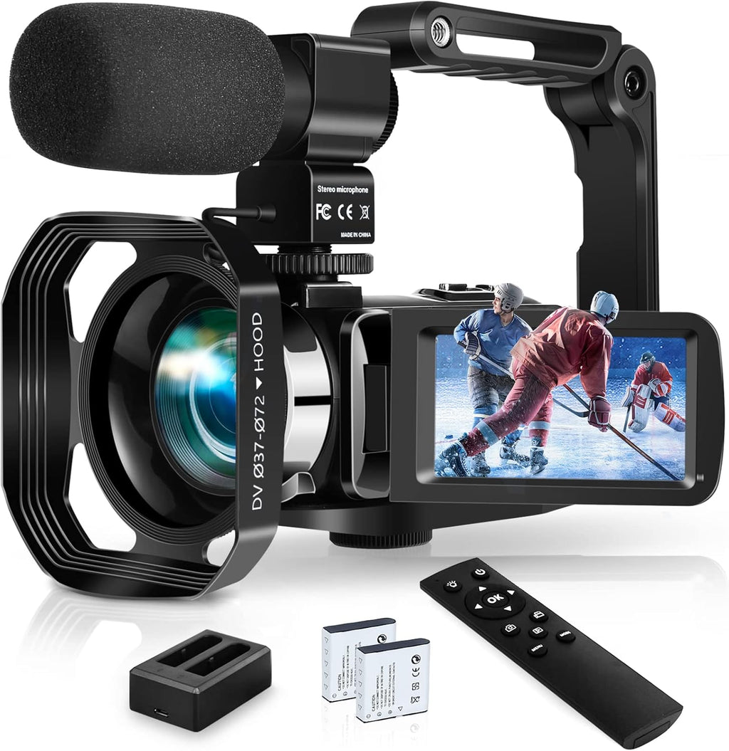 4k 60fps Video Camera with 18x Manual Zoom & IR Night Vision C517
