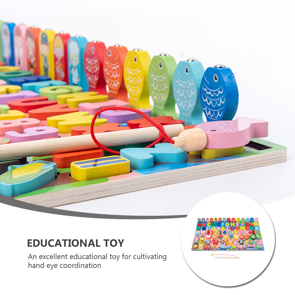 Wooden Magnetic Fishing Toy Puzzle A343598