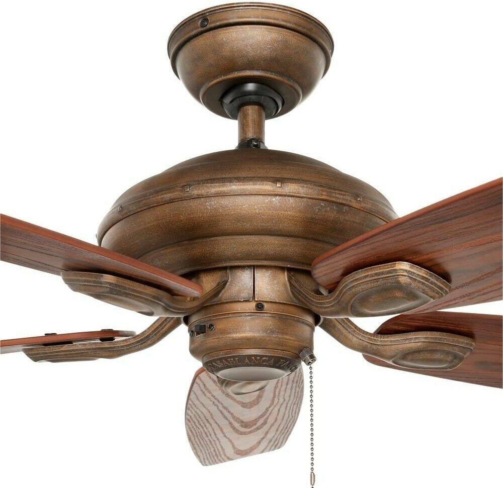 52x22 Ceiling Fan with Black Mahogany Blades Z895
