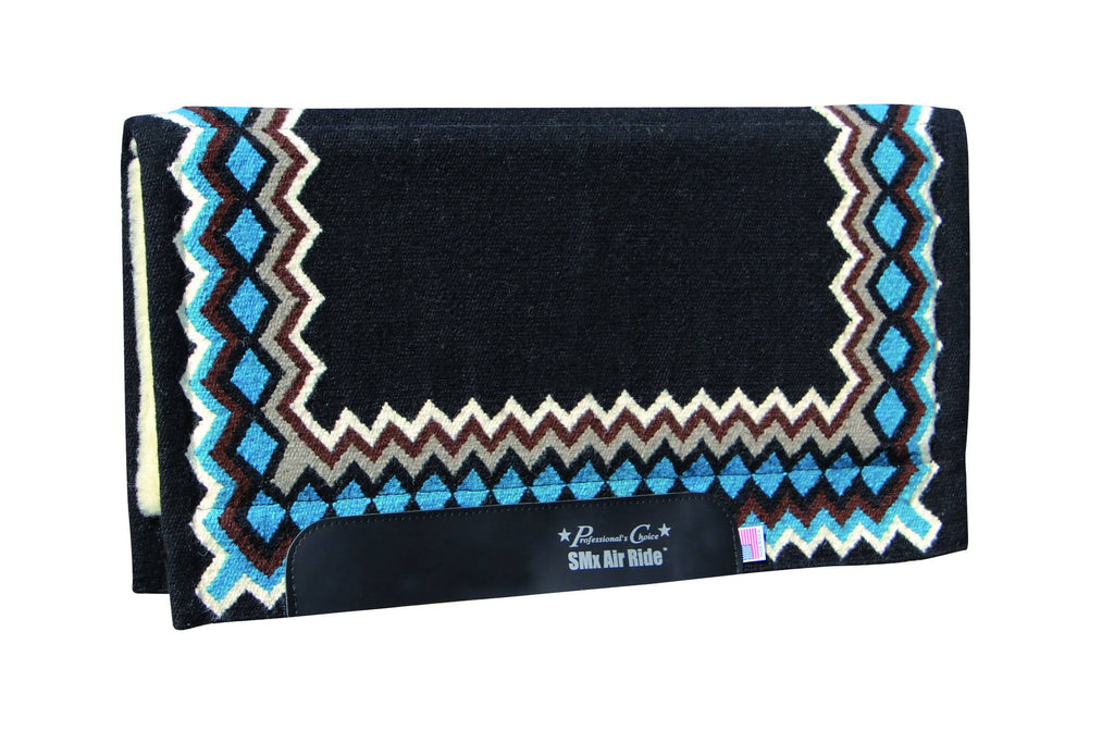 Black Teal Western Horse Saddle Pad H59755