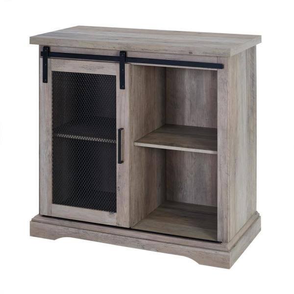Grey Wash Farmhouse Accent Cabinet H249241