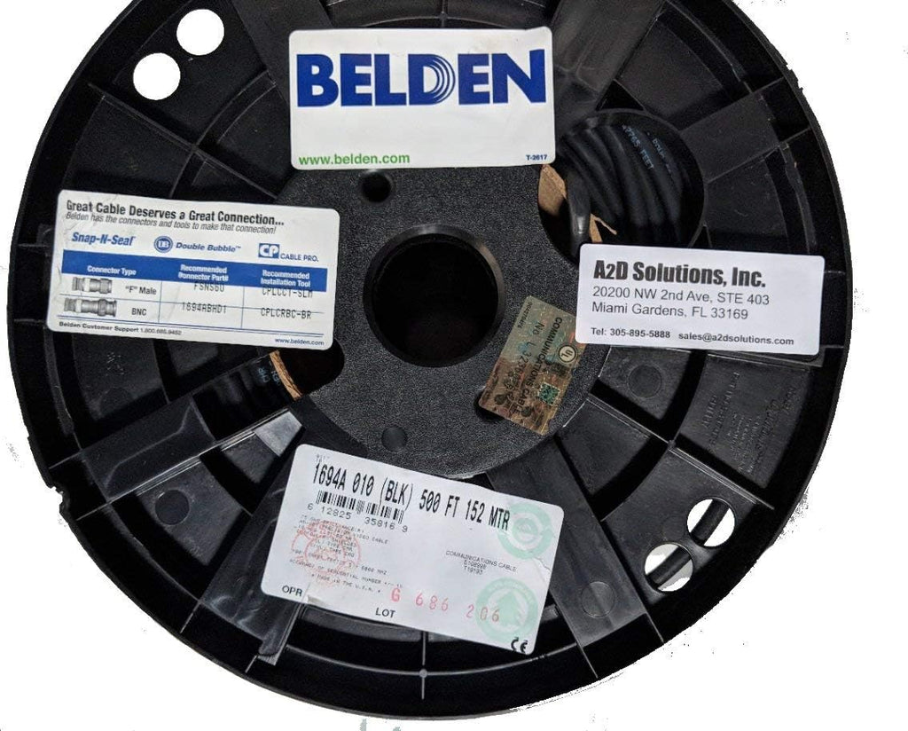 18 AWG 75 Ohm 500 ft Coaxial Cable F202235