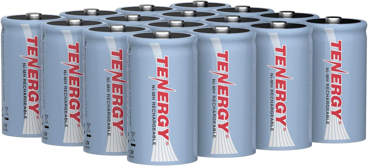 10000mAh NiMH D Battery 16-Pack D5250