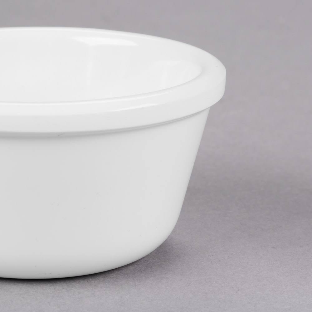 3 oz. White Melamine Ramekin W3663