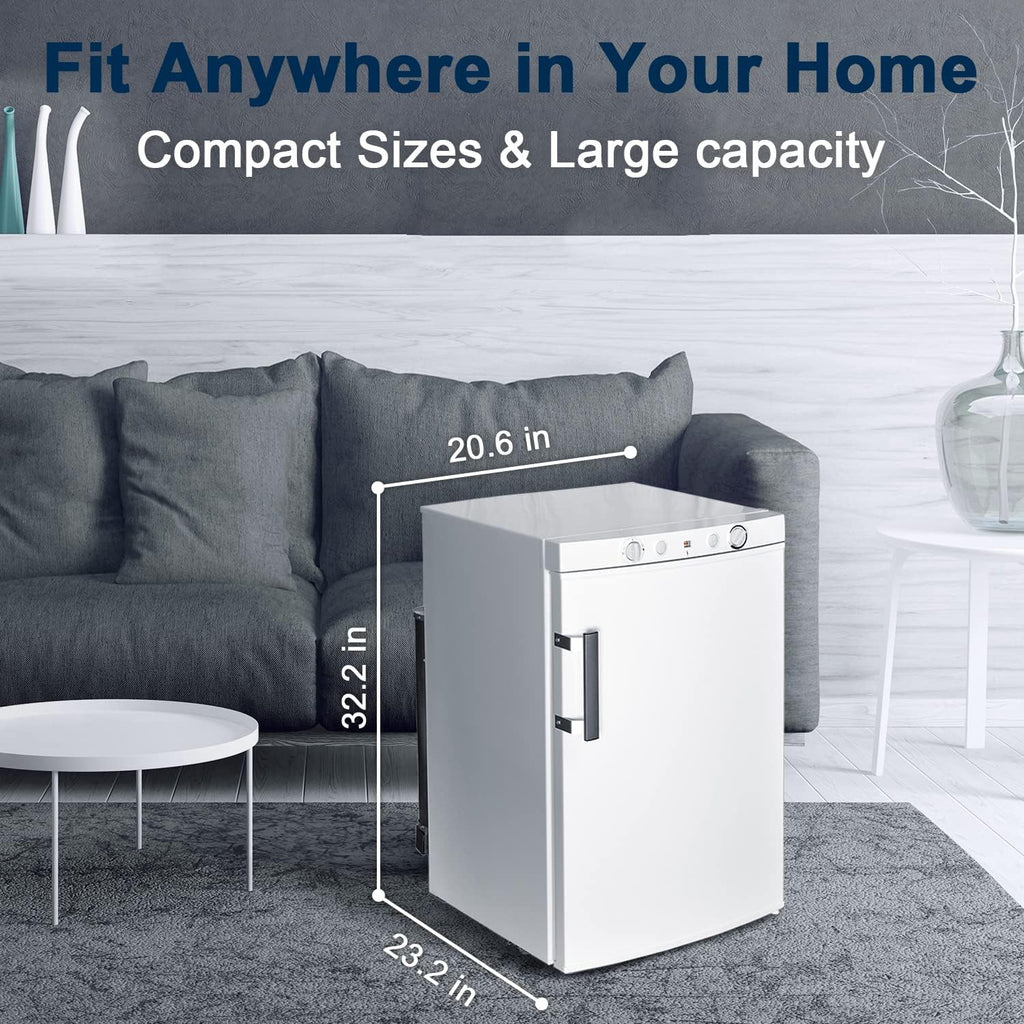 3 Way Propane Refrigerator with Freezer for RV Camper A678056