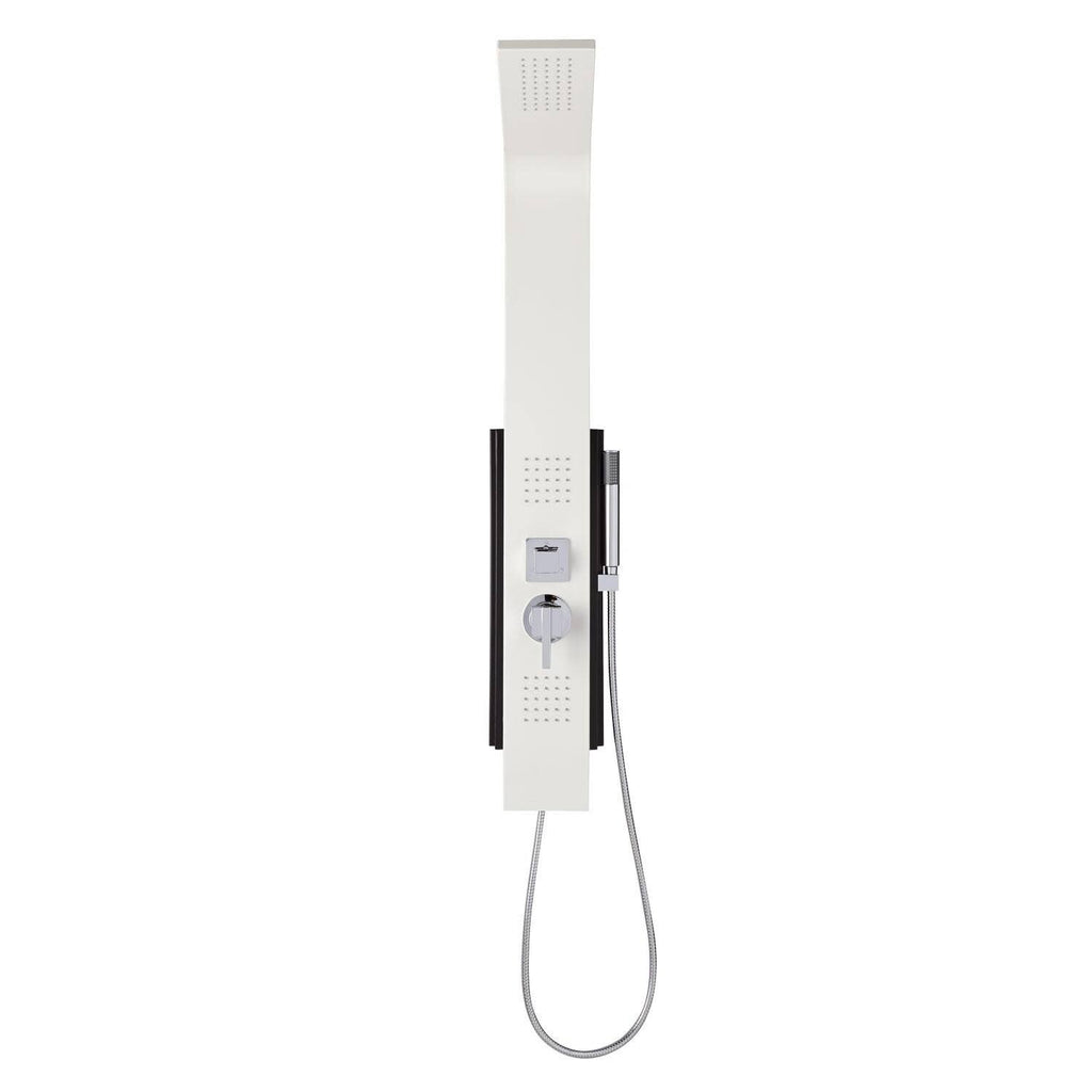 White Powder Coat Outdoor Shower Panel Z707