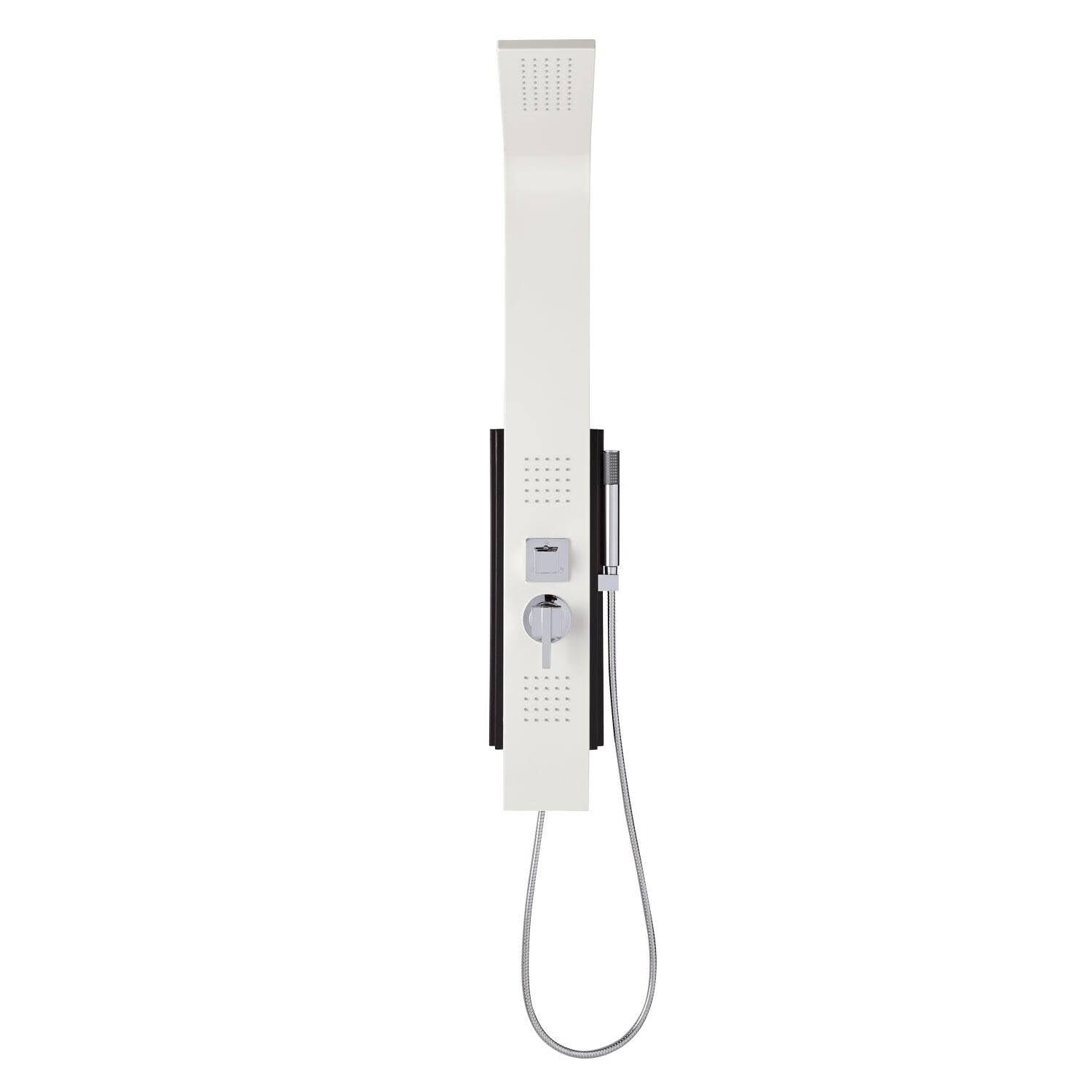 White Powder Coat Outdoor Shower Panel Z707
