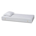 White Finished Wood Twin Size Trundle T6166