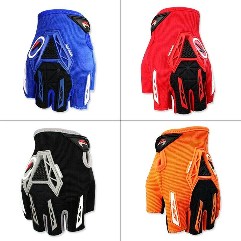 Motorcycle Half Finger Gloves Shockproof Bicycle P51218