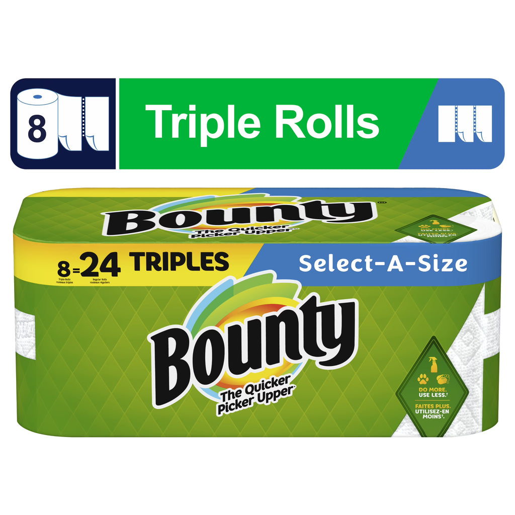 8 Triple Rolls White Paper Towels A34483