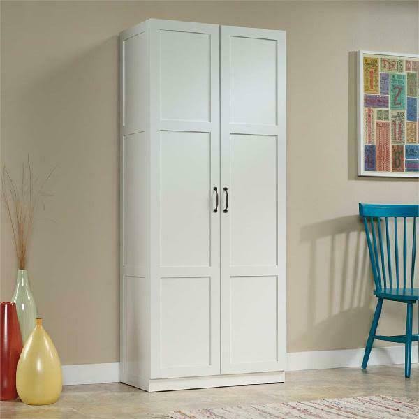 Tall Wood Kitchen Pantry Storage Cabinet with Adjustable Shelves V8093
