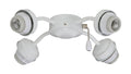 4 Light Satin White Arm Fitter C168400