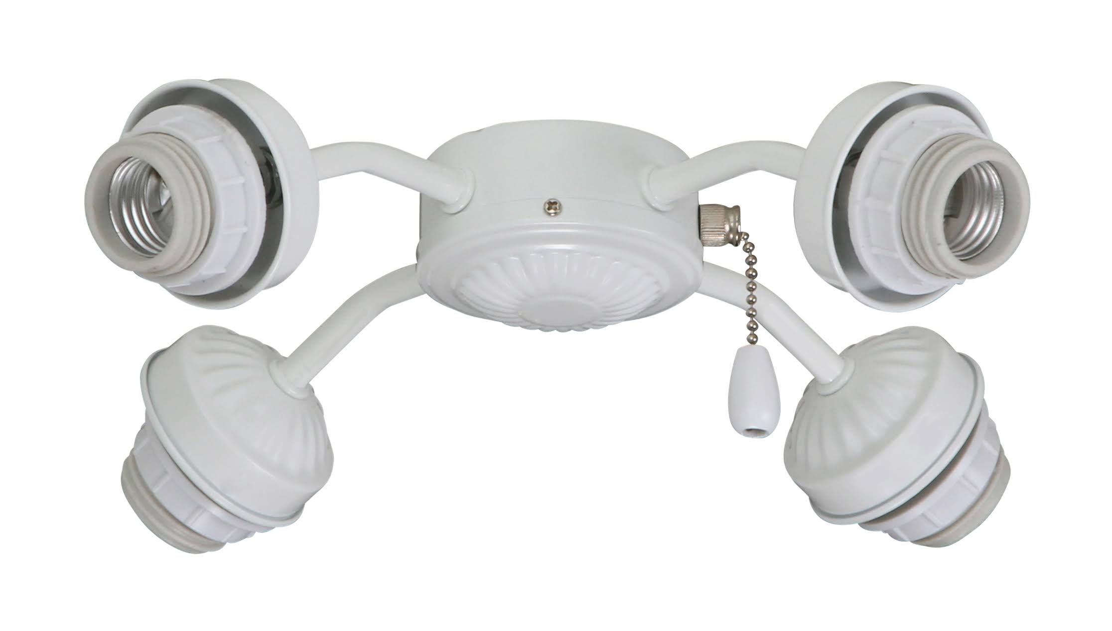 4 Light Satin White Arm Fitter C168400