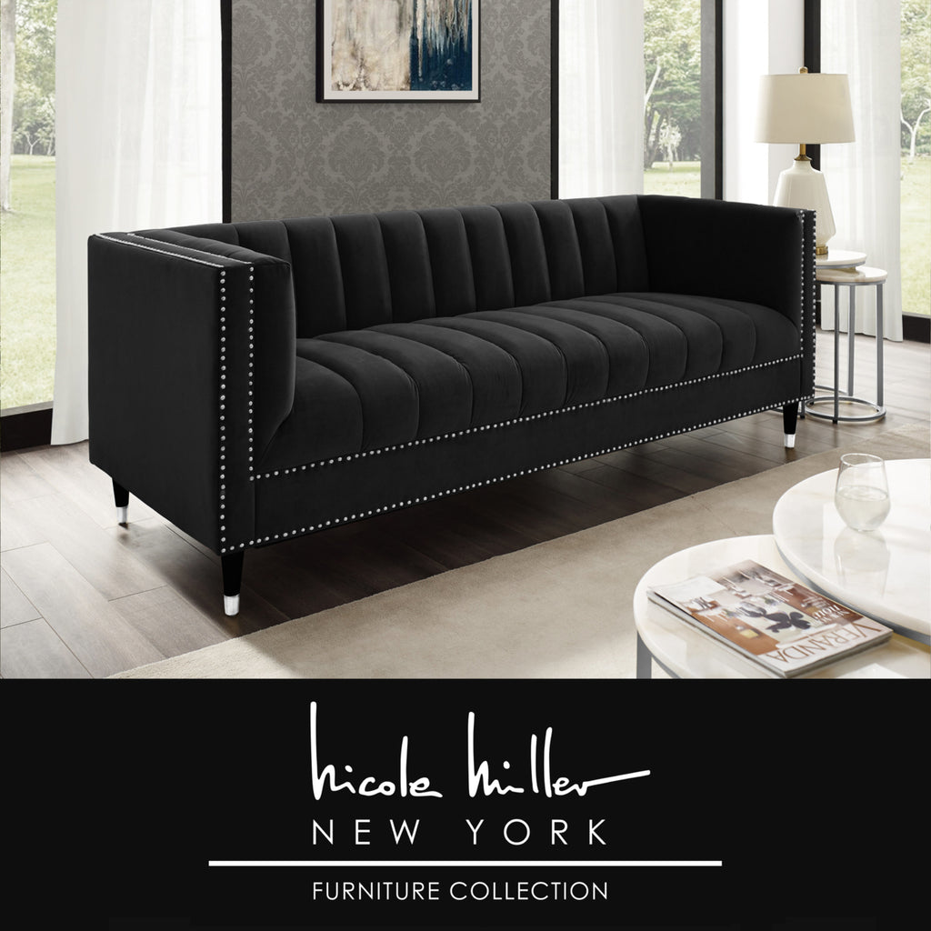 Velvet Club Chair or Sofa with Metal Legs F566