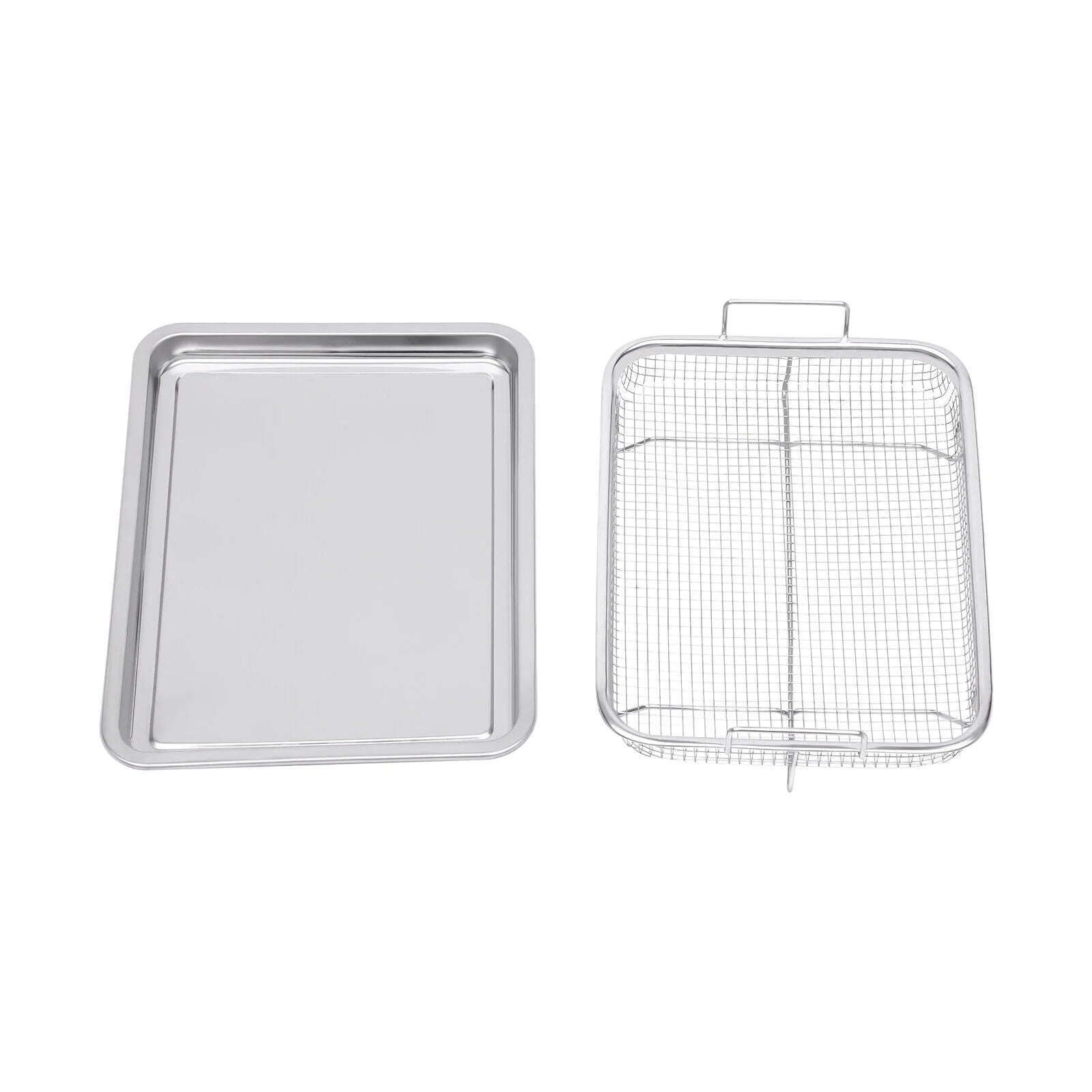 12.6inch Stainless Steel Air Fryer Basket & Tray Set Z7910