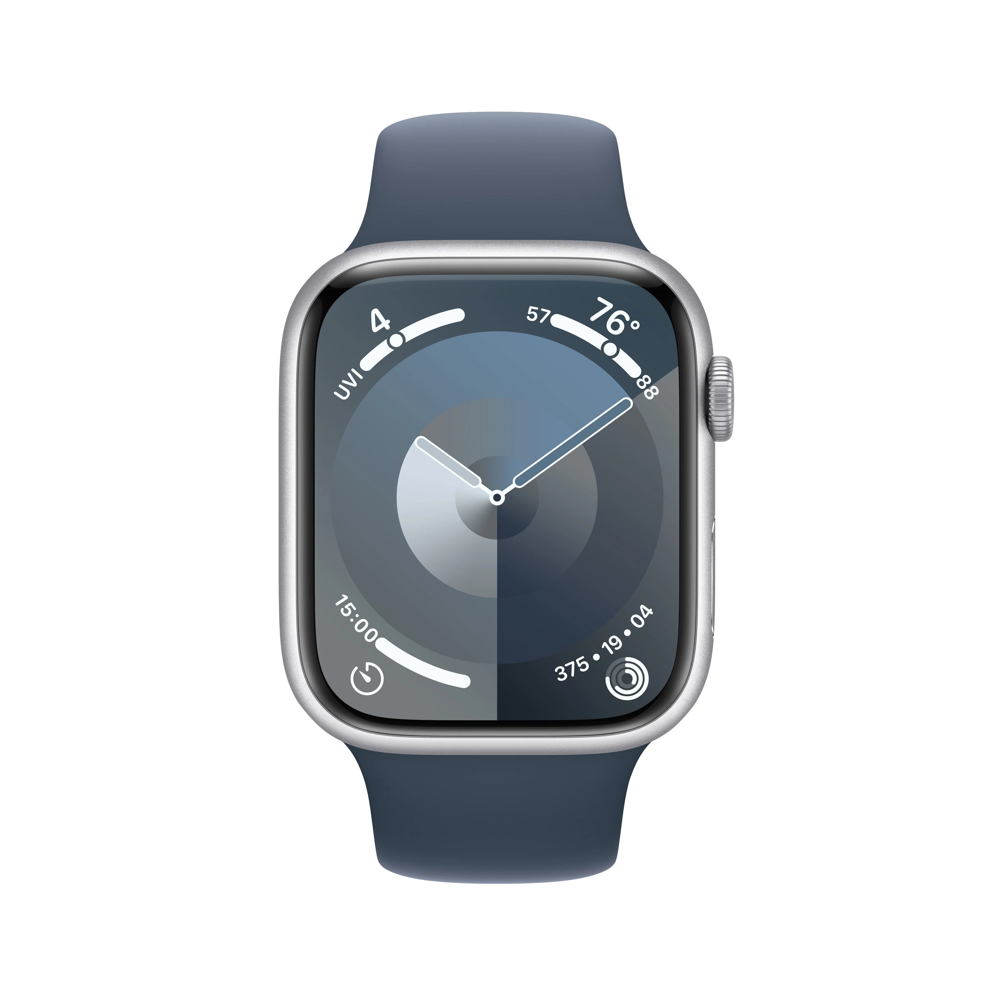 Silver Aluminum Case 45mm Sport Band Fitness Tracker E813