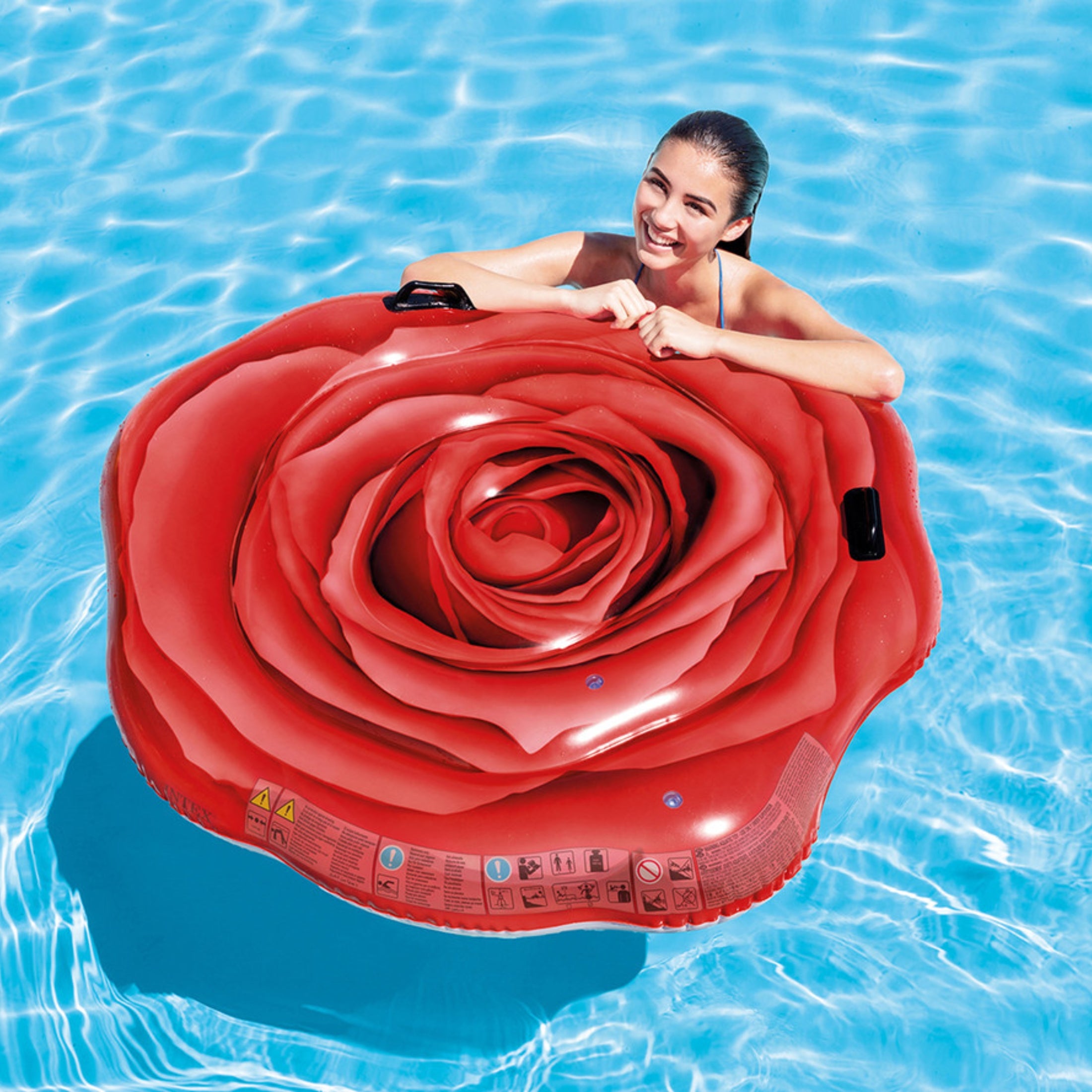 Inflatable Floating Mat Water Hammock Float Lounger Bed Beach Pad with Storage Carrier A7697