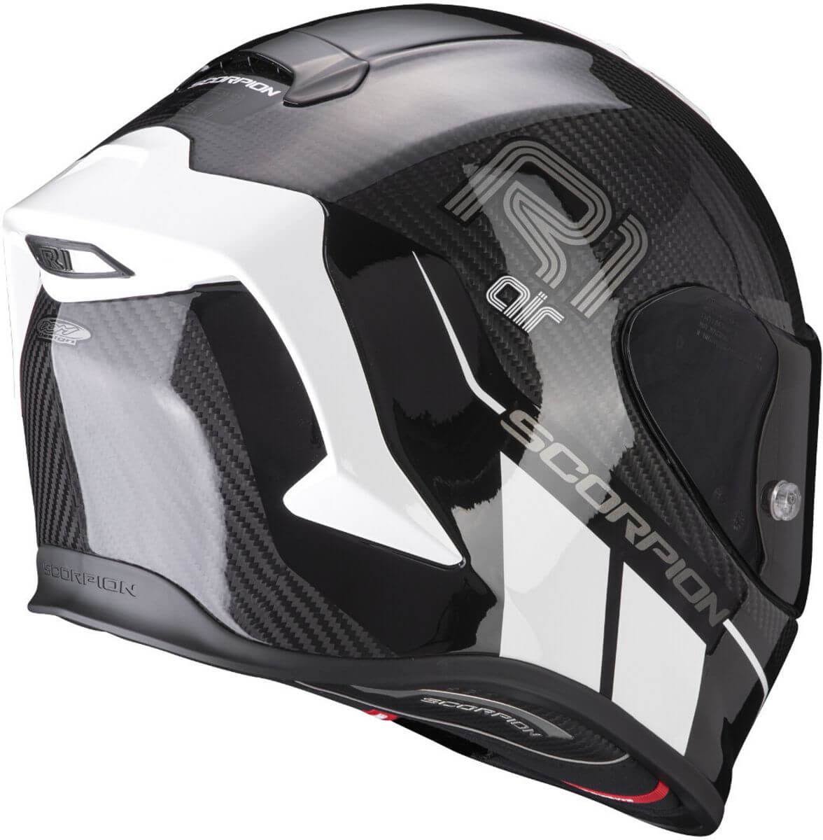 Black White Carbon Motorcycle Helmet M4591