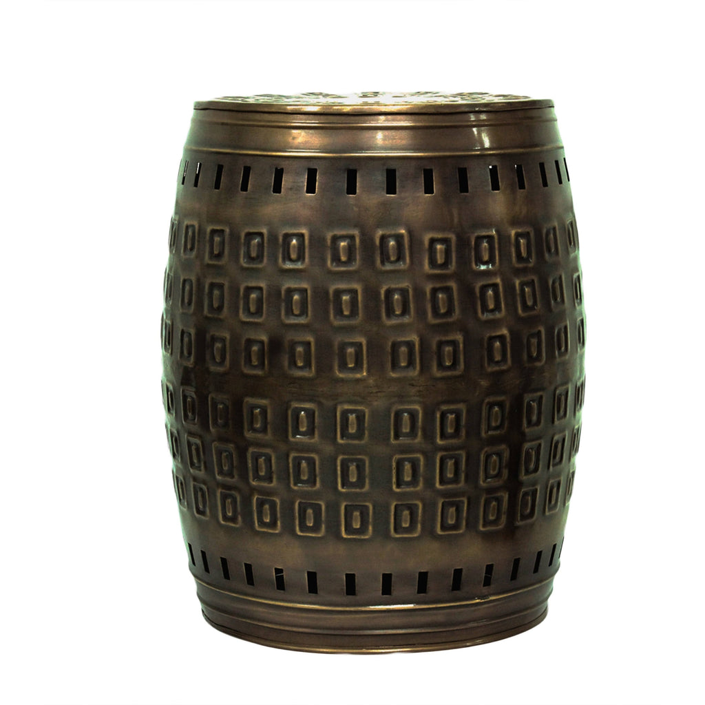 Green 2-Piece Metal Stool Set V45562