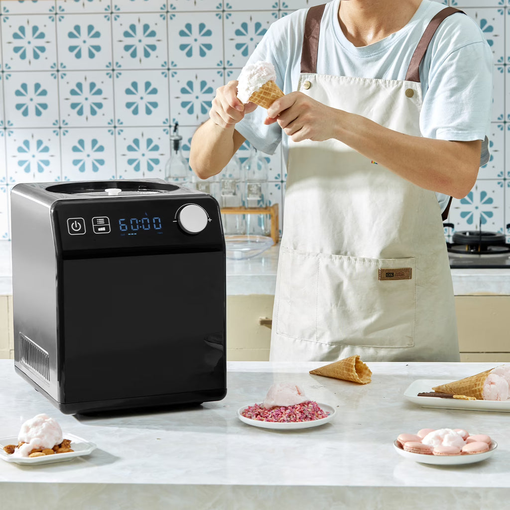 2 Quart Automatic Ice Cream Machine Electric Yogurt Gelato Maker Black S2677