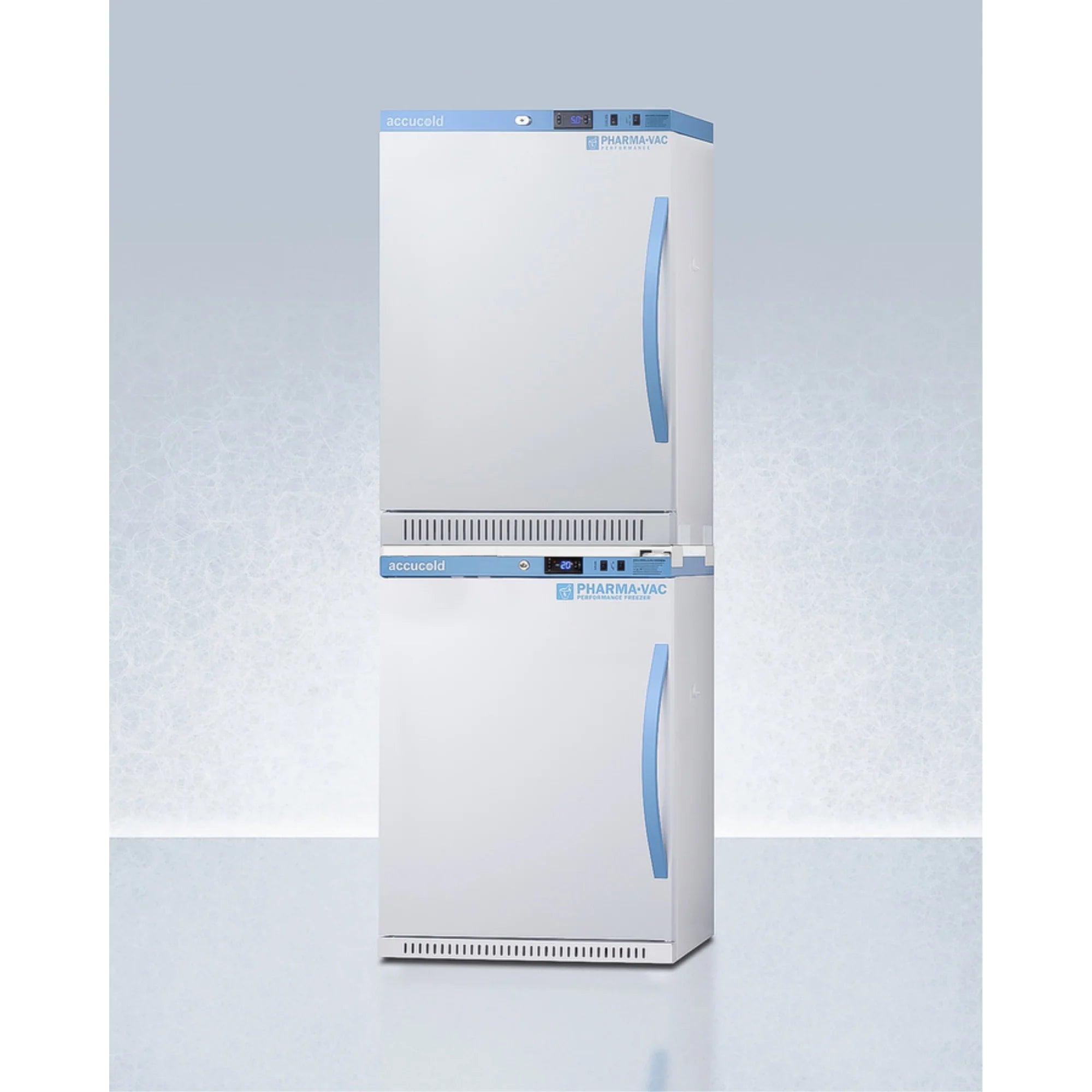 Pharma-Vac stacked vaccine refrigerator/freezer combination P102621