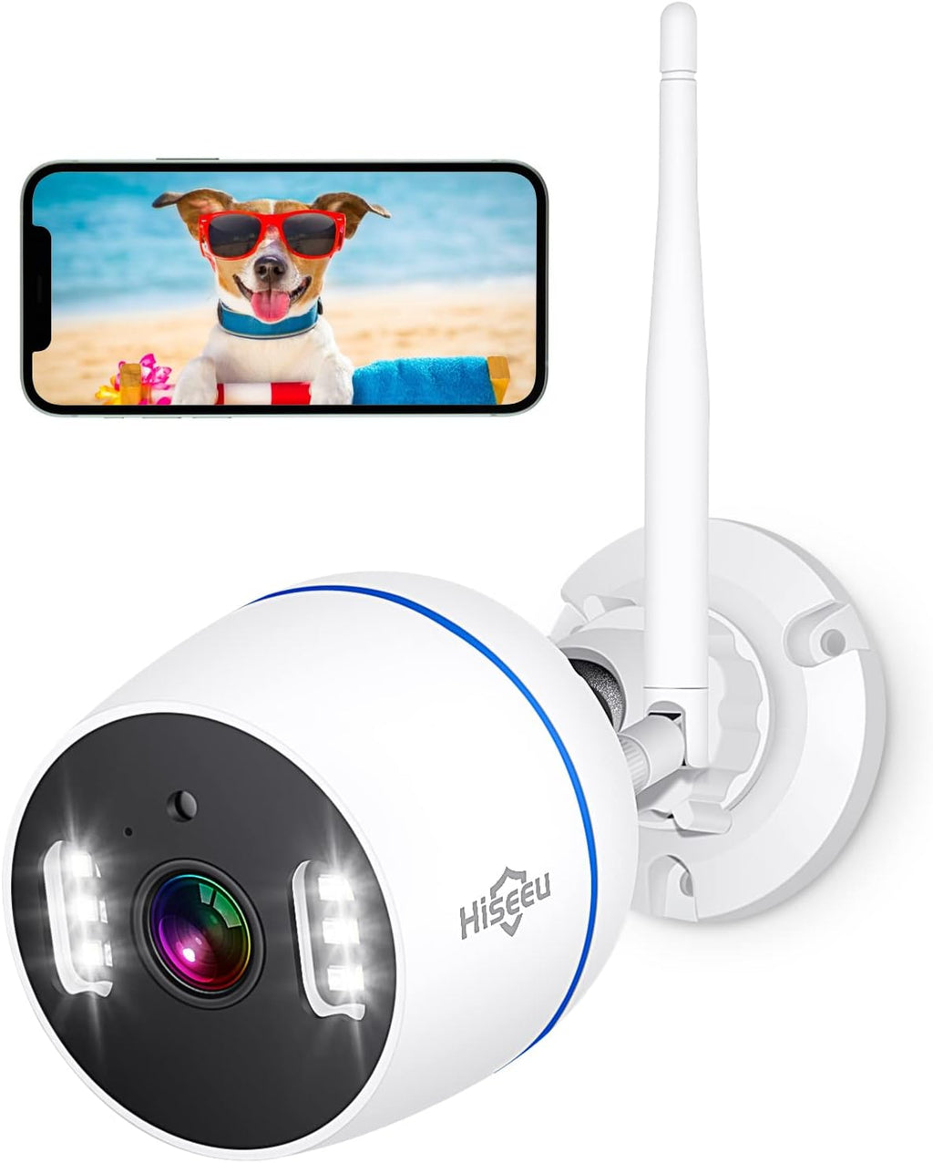 3MP Outdoor Security Camera with 2 Way Audio E764