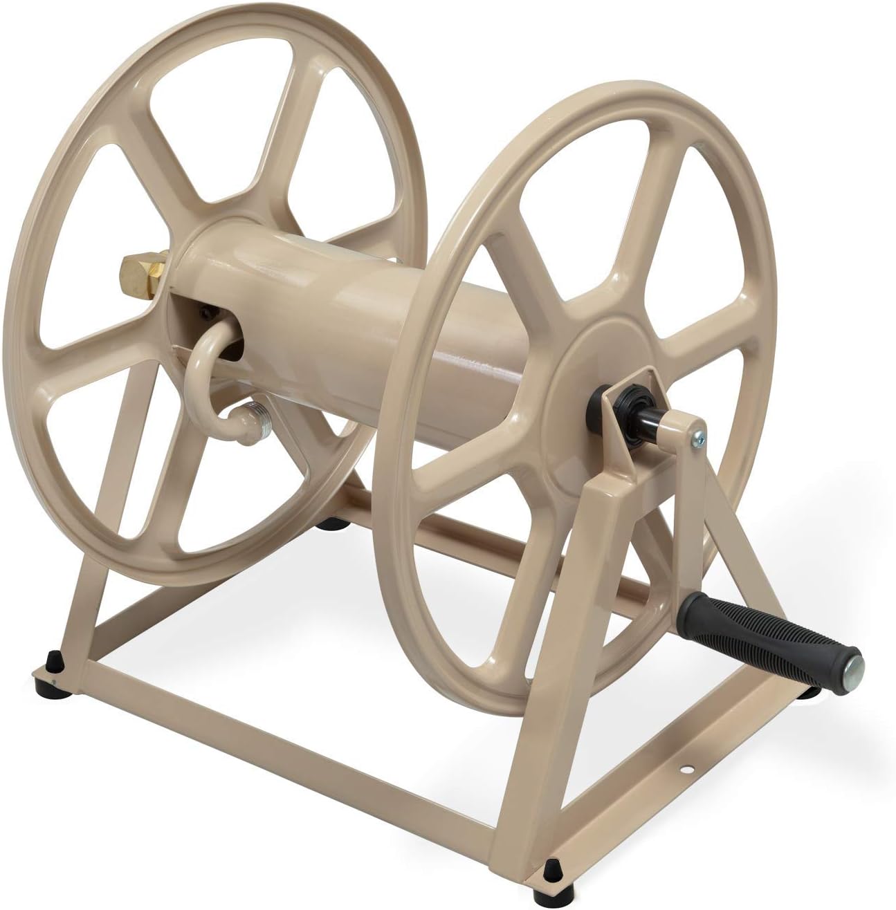 Steel Wall/Floor Mounted Hose Reel, Holds 200-Feet of 5/8-Inch Hose B3252