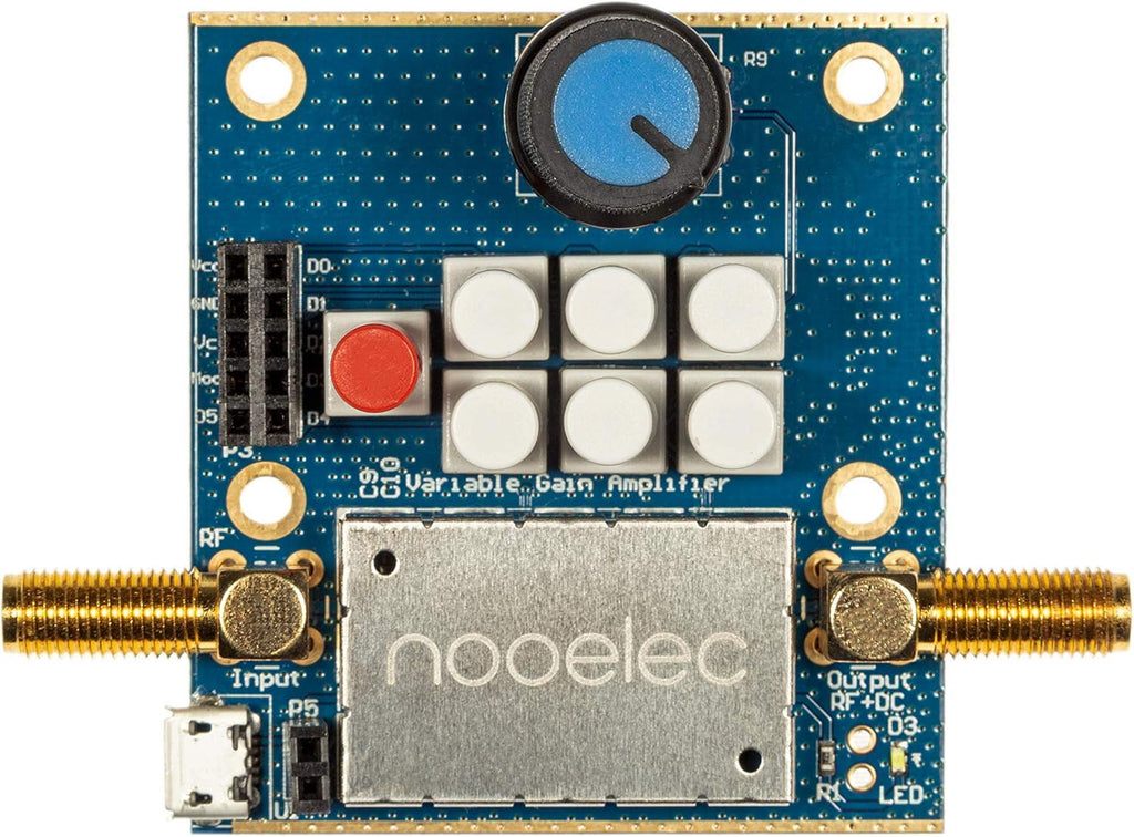 Ultra Low-Noise Variable Gain Amplifier Module for RF & SDR, Wideband 30MHz-4000MHz with Bias Tee & USB Power Options W349842