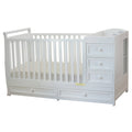 2-in-1 Convertible Crib and Changer, White Y47605