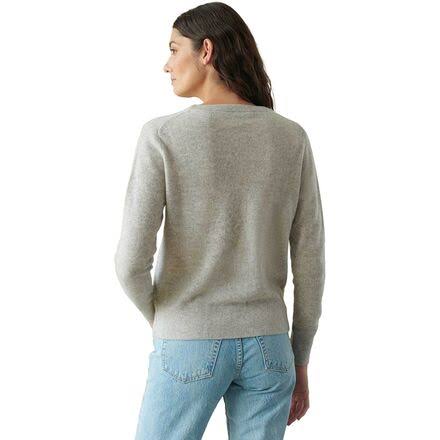 Misty Grey Heather Cashmere Crewneck K942525