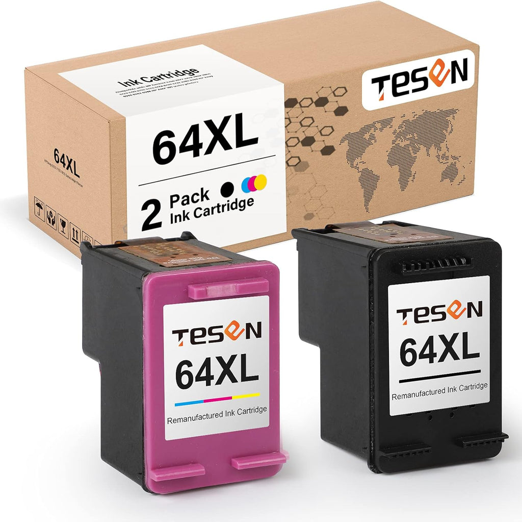 Remanufactured 64XL Ink Cartridge 2 Pack (1 Black + 1 Color) P549