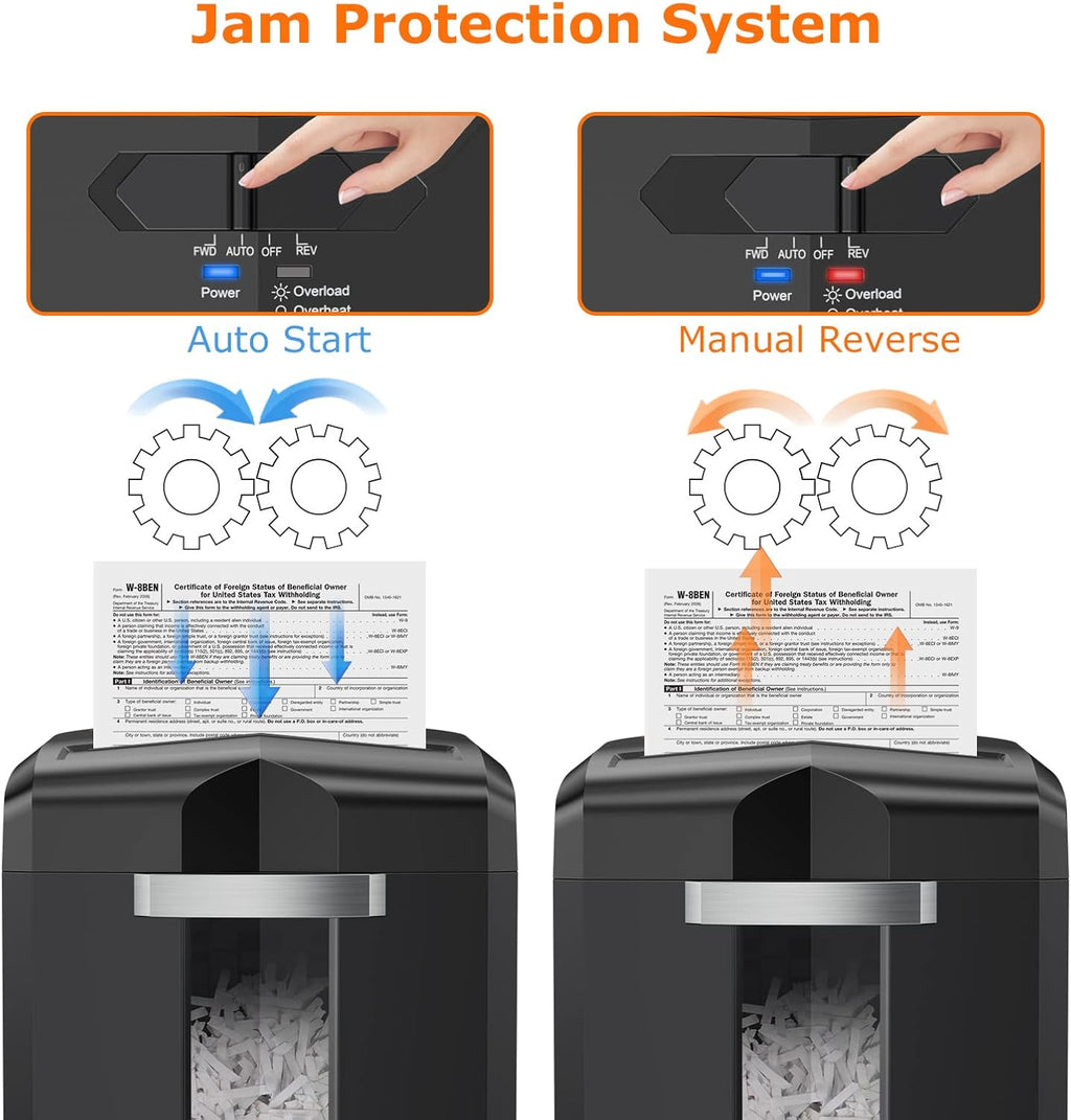 12 Sheet Cross-Cut Paper Shredder with 3.96 Gal Pullout Bin U1656