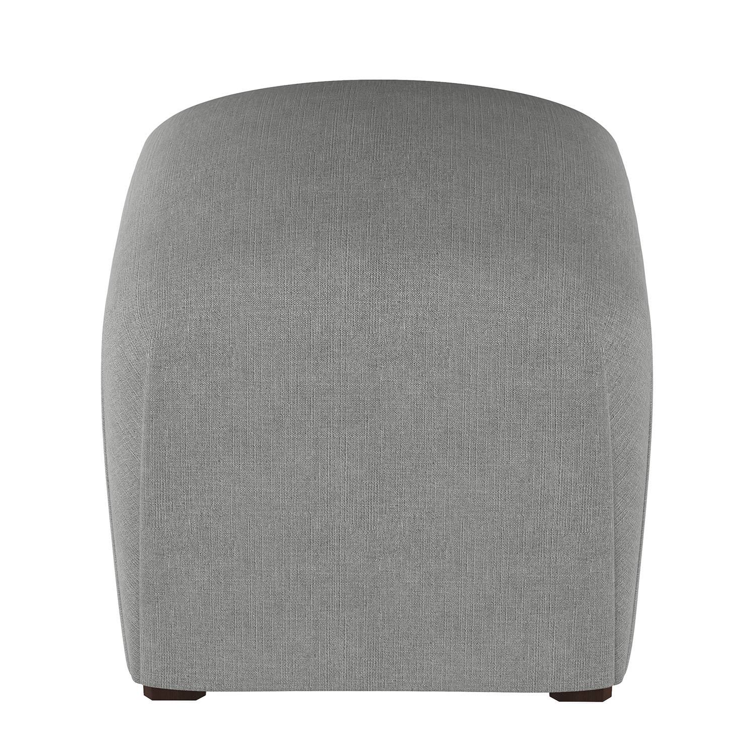 Platinum Microsuede Ottoman O6328