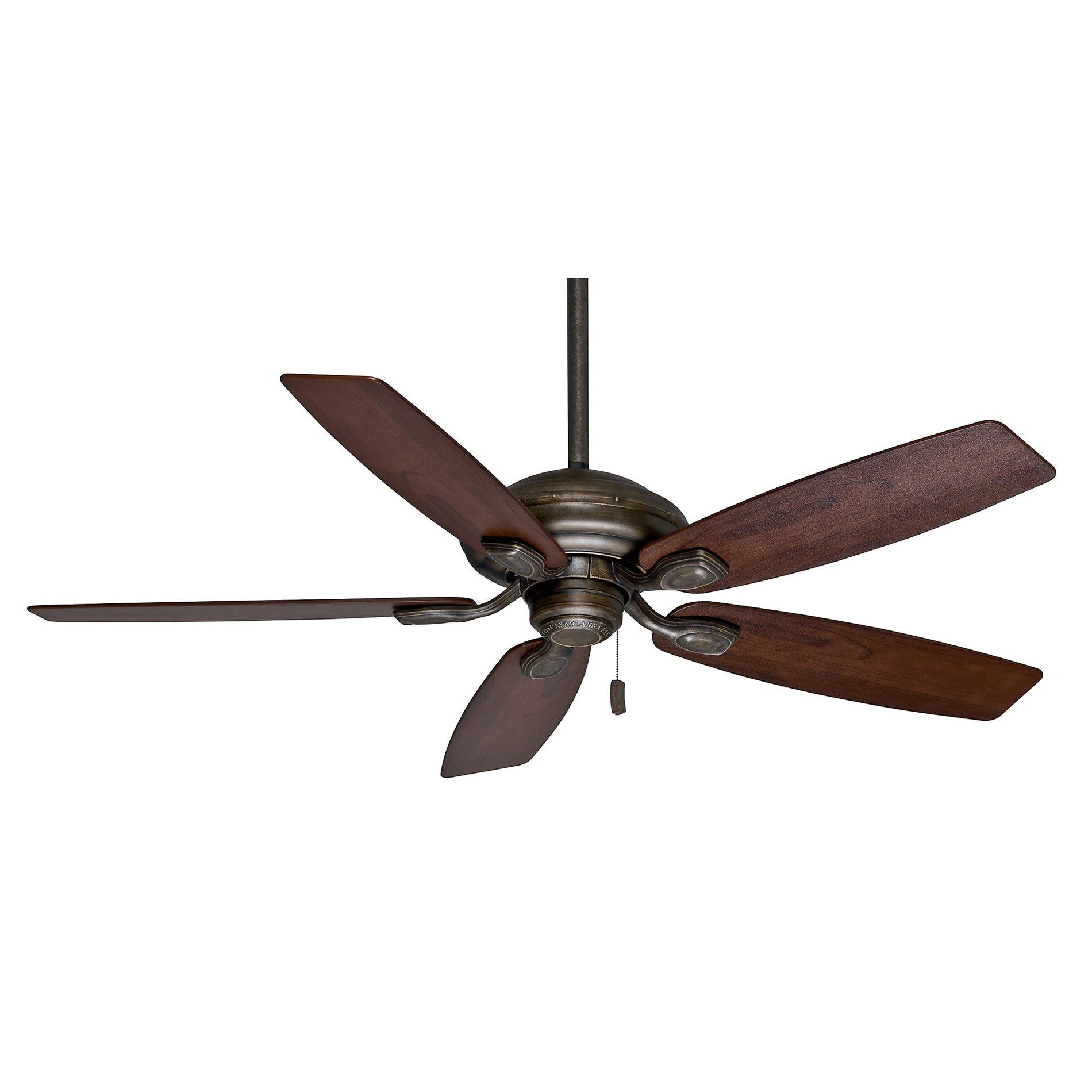 52x22 Ceiling Fan with Black Mahogany Blades Z895
