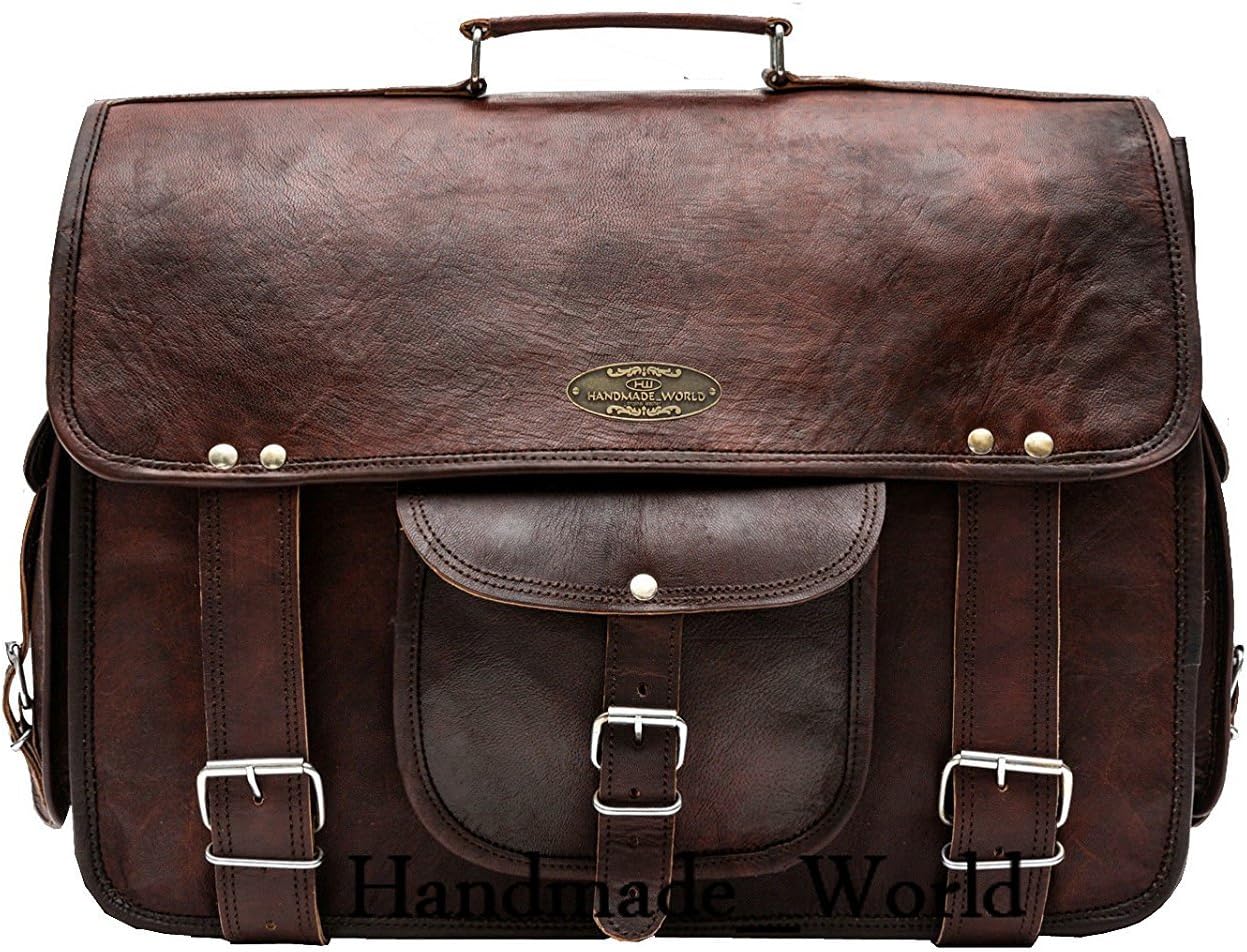 Leather Messenger Laptop Bag Satchel (11 X 15) Y79208