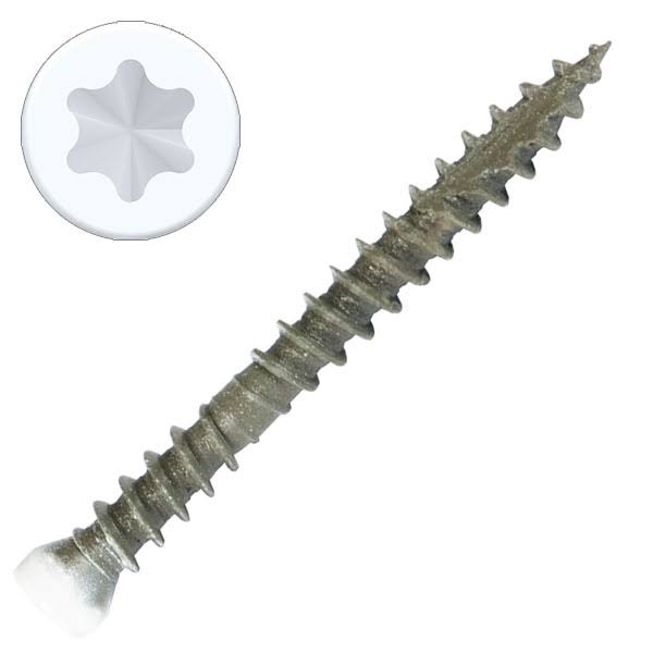 1-5/8x22 Finish Screws with White Head - 5 lbs L9143
