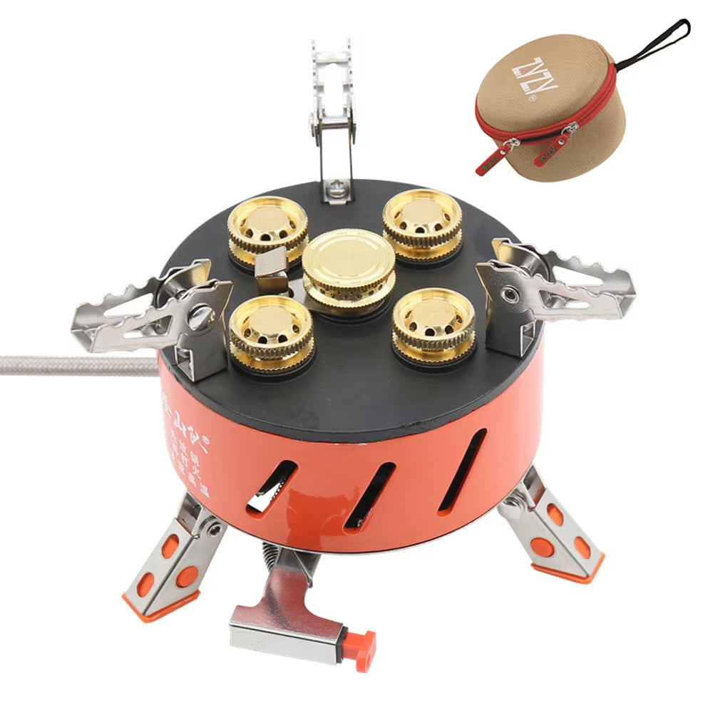 15800W Windproof Camping Stove with Storage Bag H51226