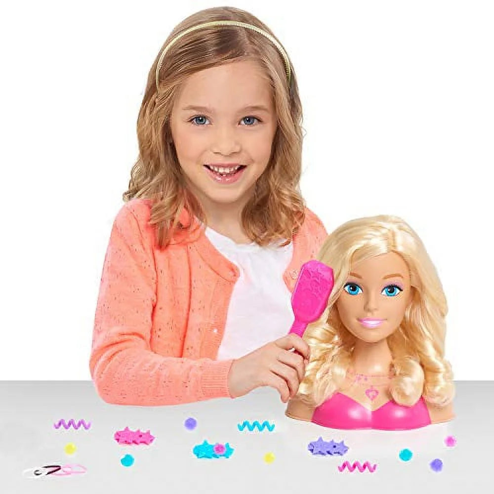 Blonde 8-Inch Styling Head with 20 Pieces Styling Accessories Y91242