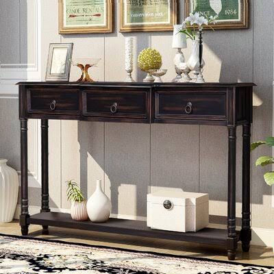 Midnight/Brown Console Table X732637