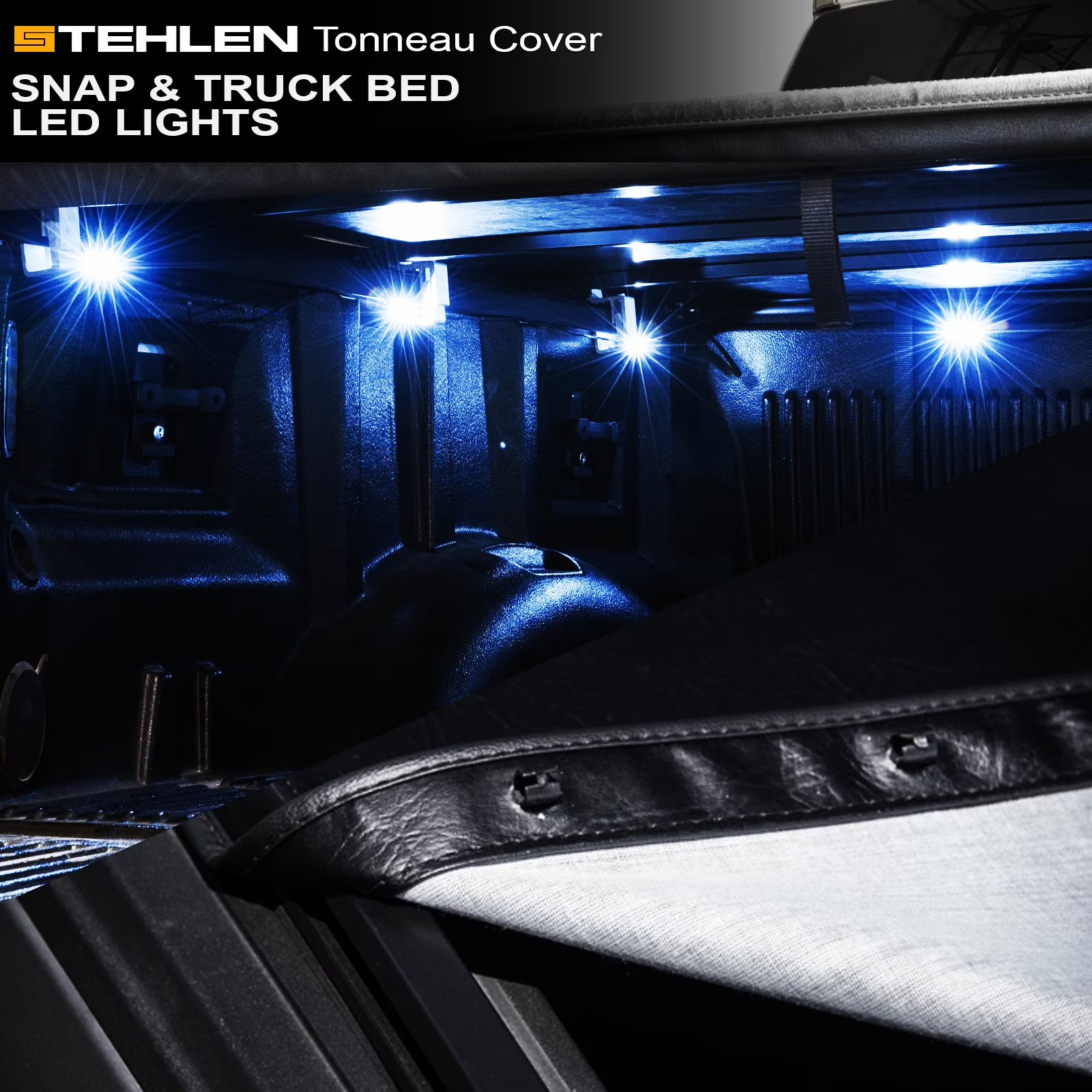 Tonneau Cover with Truck Bed LED Lights T553951