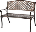Antique Bronze Cast Aluminum Patio Bench P262845