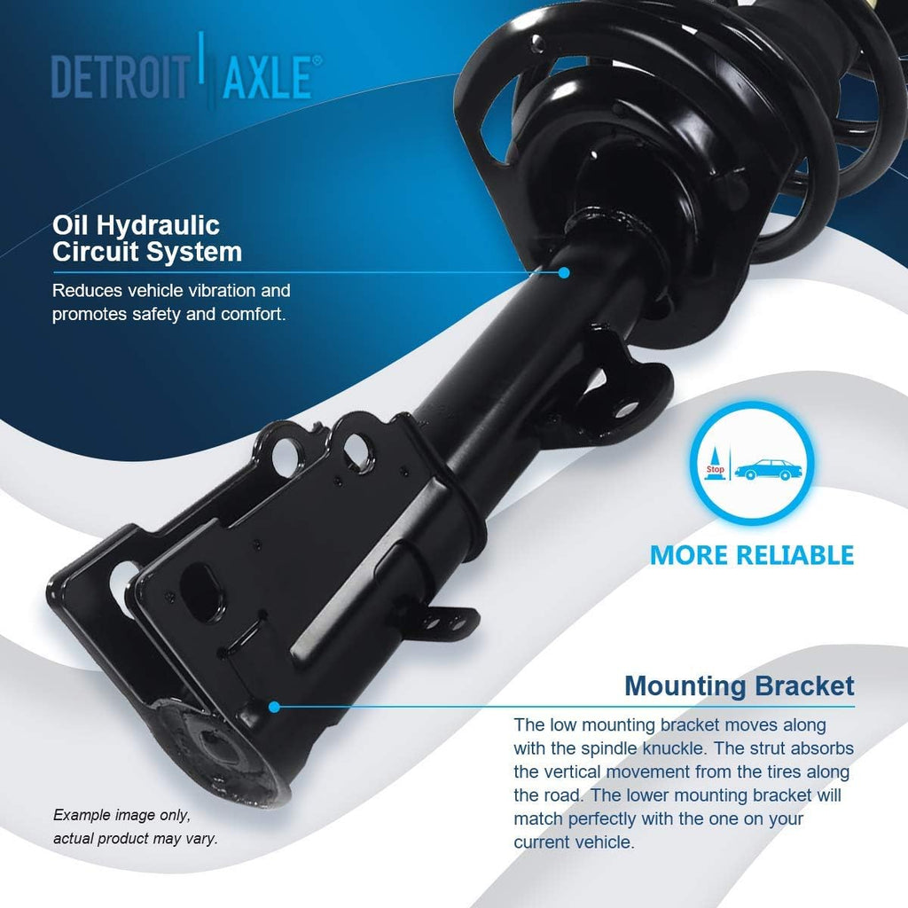Front Complete Strut & Spring Assembly with Sway Bar End Links E636