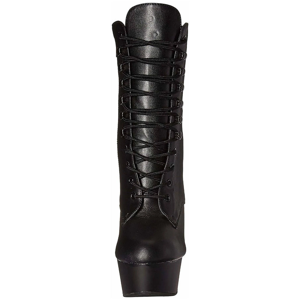 Black Leather Boots P6416