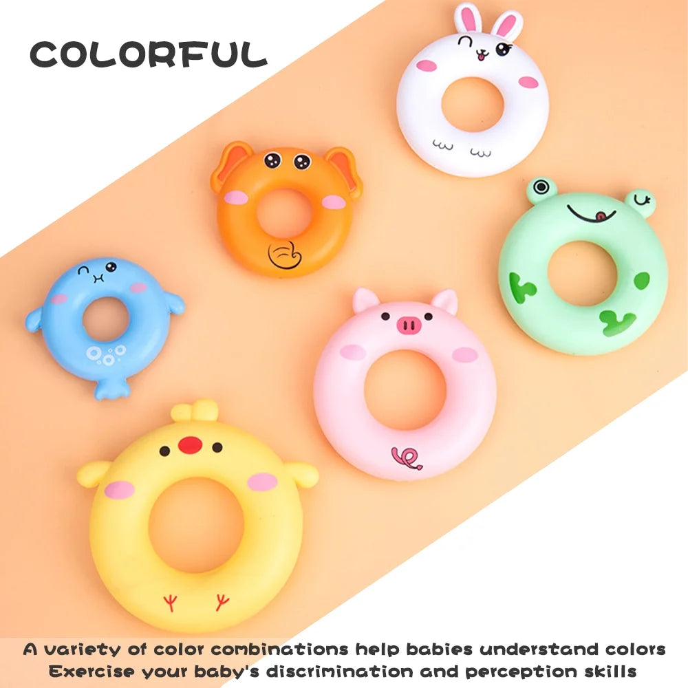 7 Rings Baby Stacking & Nesting Toys Montessori Baby Blocks Stacker L999