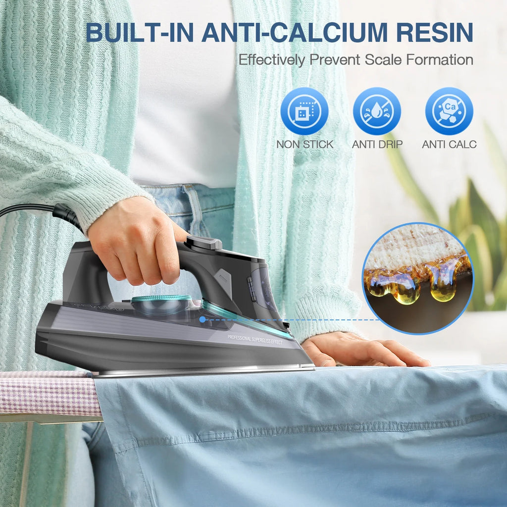 1700W Digital Steam Iron with LCD Display W478060