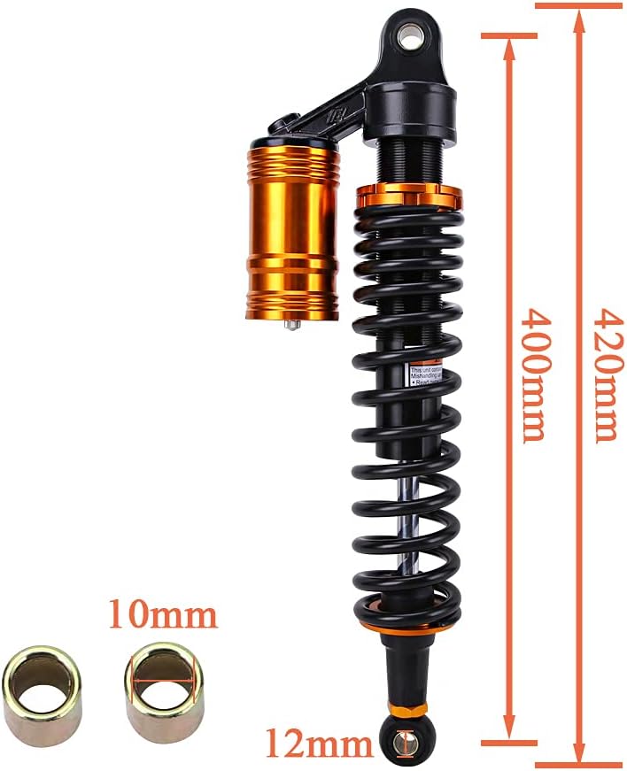 Air Shock Absorber 400mm Adjustable Front Shocks For Yamaha Banshee ATV T103