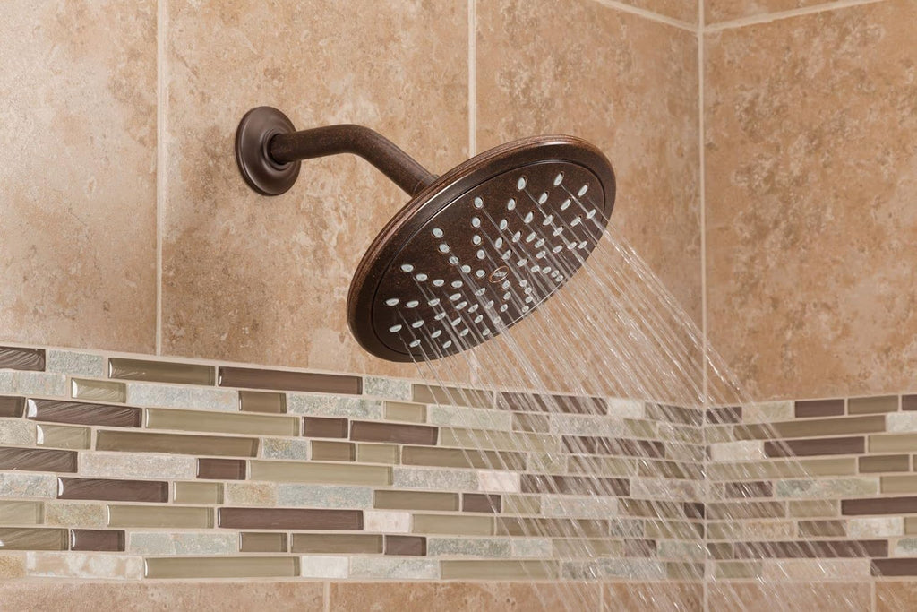 Brushed Nickel Round Rainshower Showerhead Pack of 2 P3629