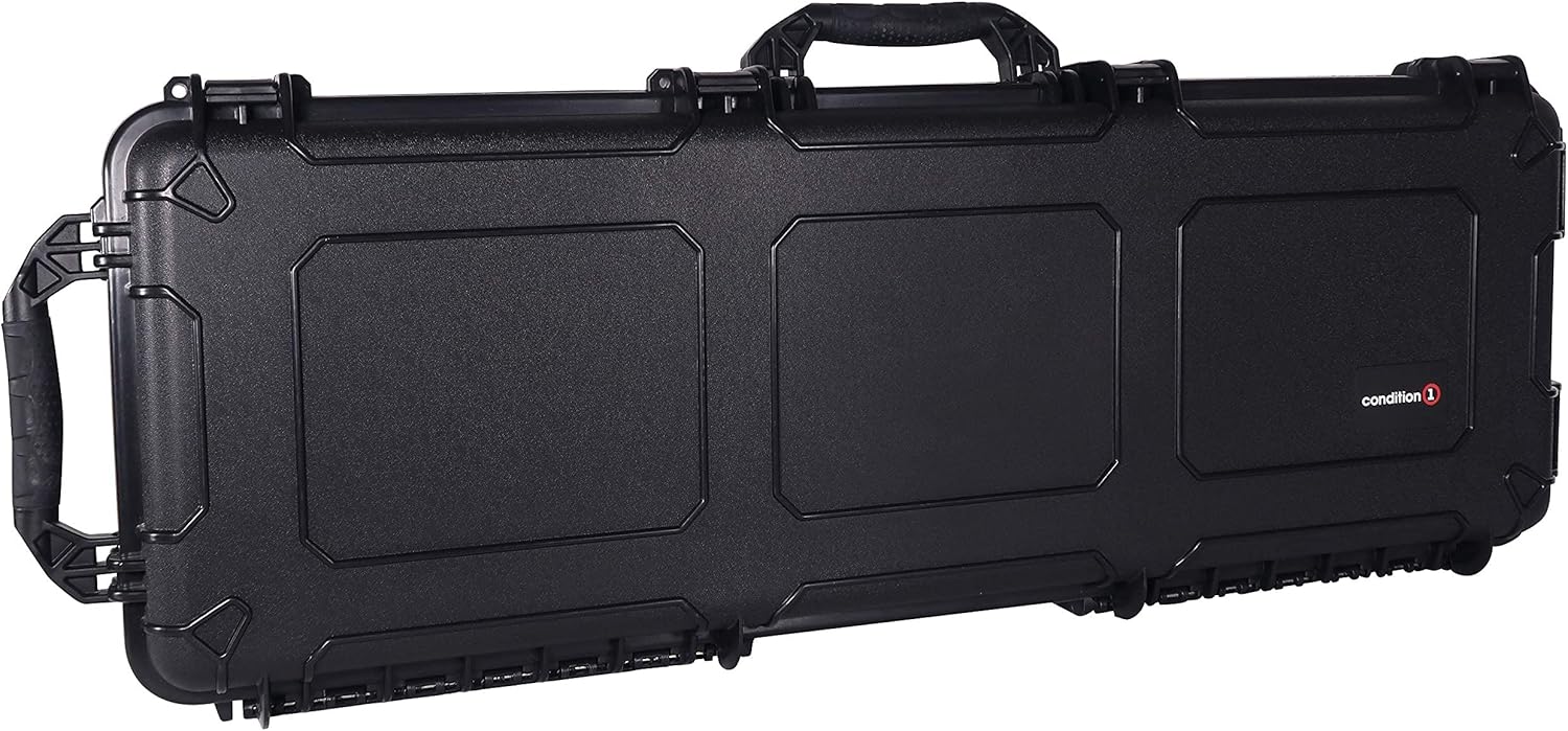Black Tactical Rifle Case with Foam I553