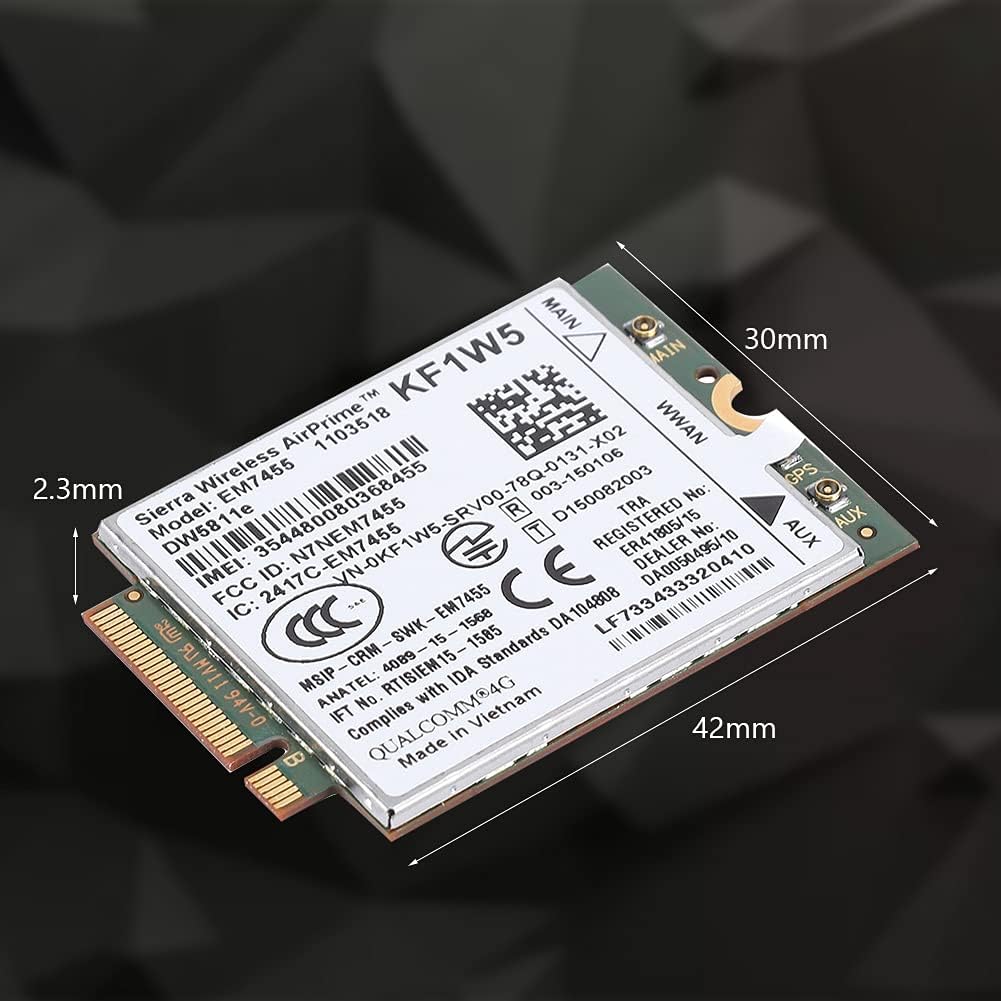 4G LTE WWAN NGFF Card Module Pack of 2 E158759